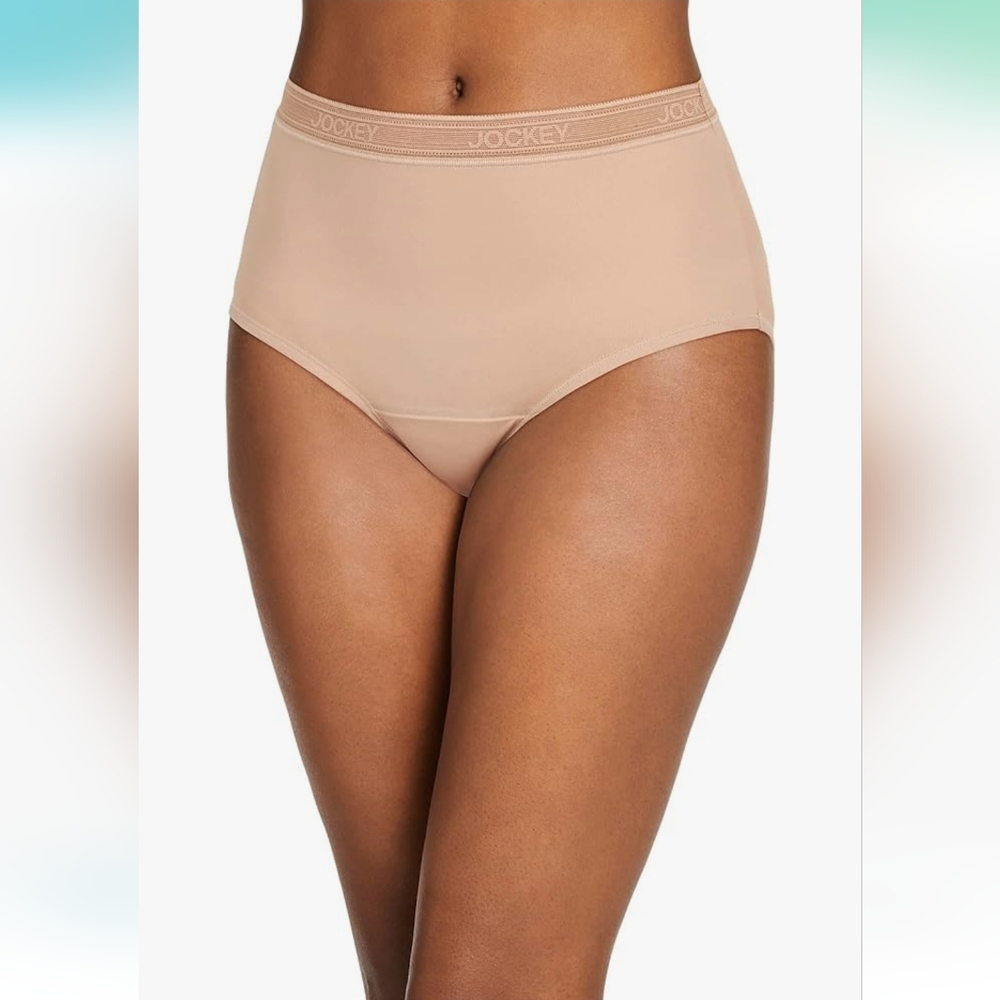 #1, NWT Jockey Absorbent underwear,high-waist Brief,L